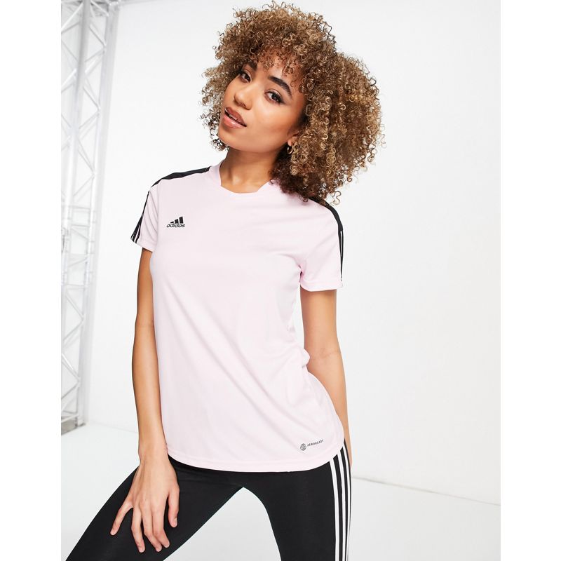 Donna Activewear adidas Football - Tiro Essential - T-shirt rosa e nera