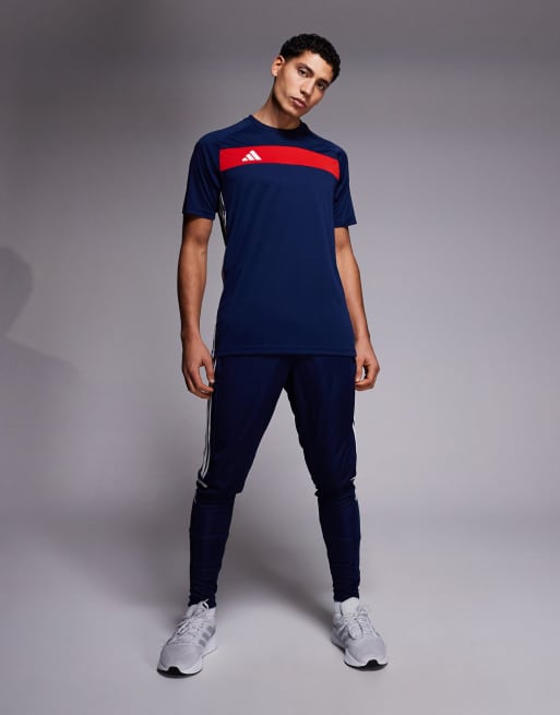 adidas Football - Tiro - Essentials - Marineblå og rød T-shirt, 2 af 5