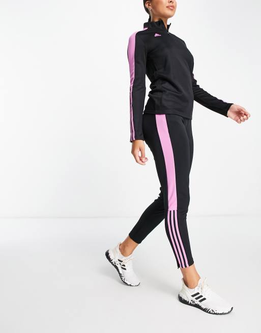 Leggings adidas clearance nero e rosa