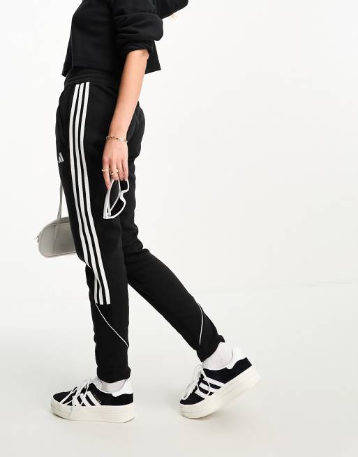 adidas Football Tiro track pants in black, ASOS