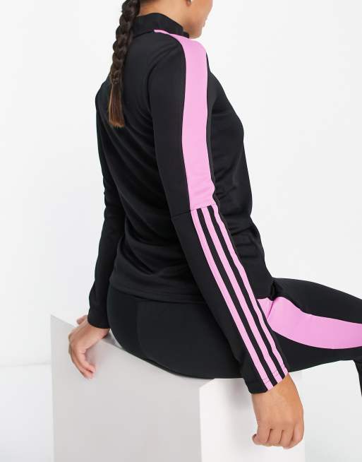 Felpa adidas cheap nera e fucsia