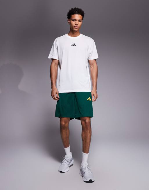 adidas Football Tiro shorts in green and gold, 2 of 5