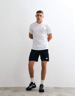 adidas Football Tiro shorts with three stripes in black