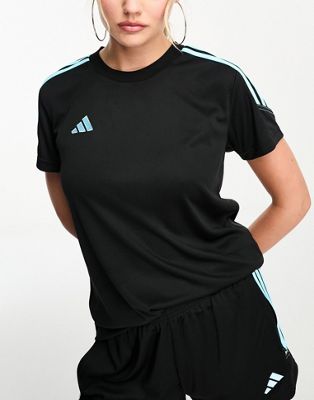 adidas Football Tiro t-shirt in black