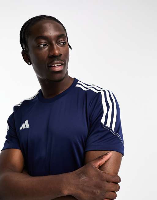 adidas Football – Tiro – T-Shirt in Marineblau