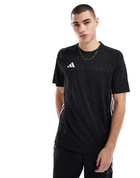 adidas - Football Tiro - T-shirt nera in jersey - view 1