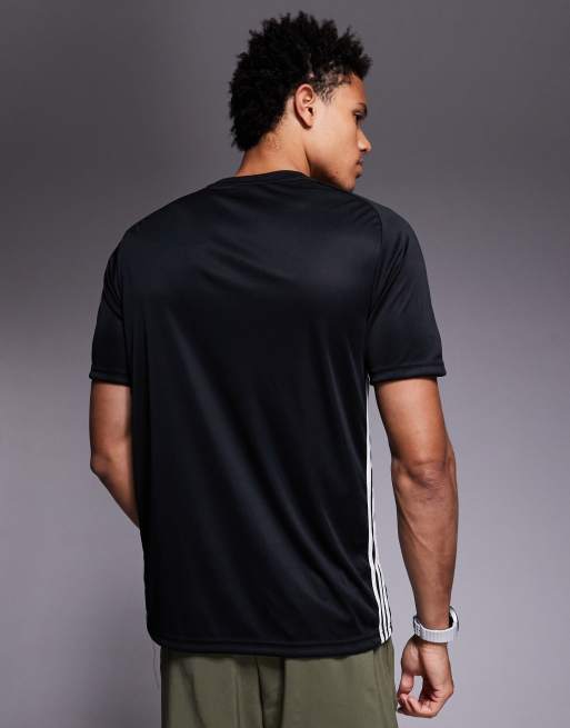 adidas - Football Tiro - T-shirt nera in jersey, 3 di 5