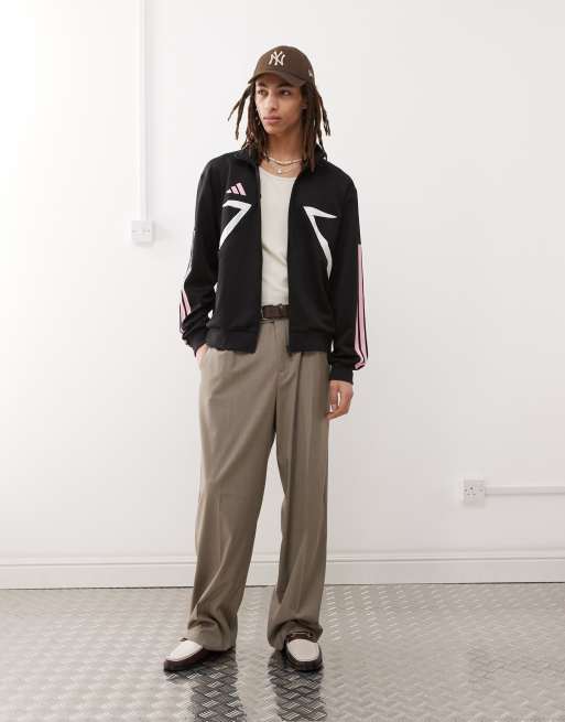 adidas Football Tiro track jacket in black and pink, 2 of 4