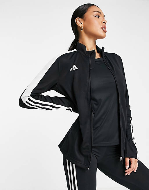 adidas Football Tiro track jacket in black | ASOS
