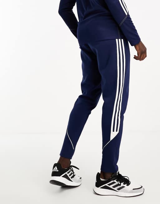 Navy blue adidas tracksuit 2024 bottoms