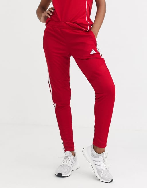 adidas Football tiro training joggers in red