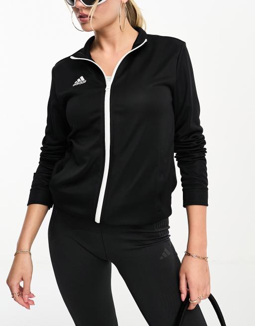 Black and white adidas jacket cheap womens