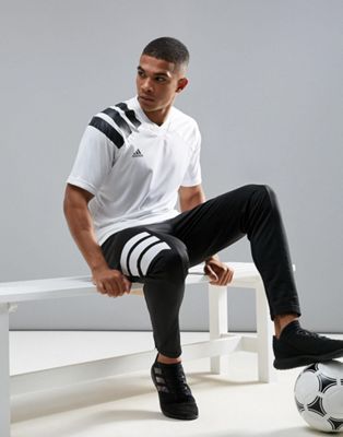 Adidas Football Training t-shirt with 90s print in white cd1092 | ASOS