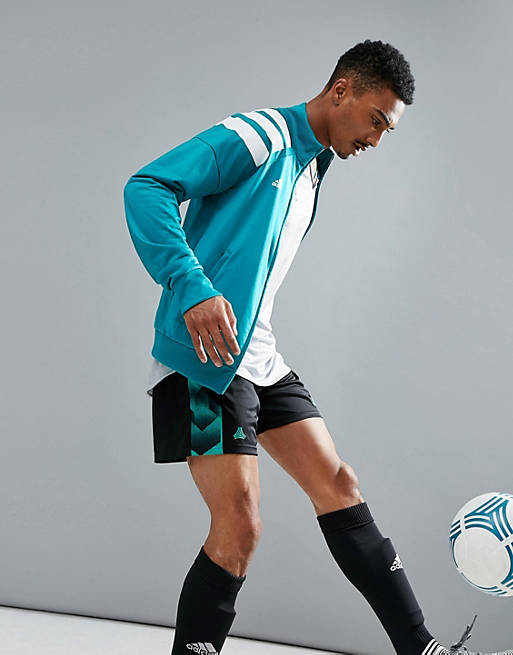 berouw hebben snor legering Adidas Football Training track jacket with 90s print in green az9710 | ASOS