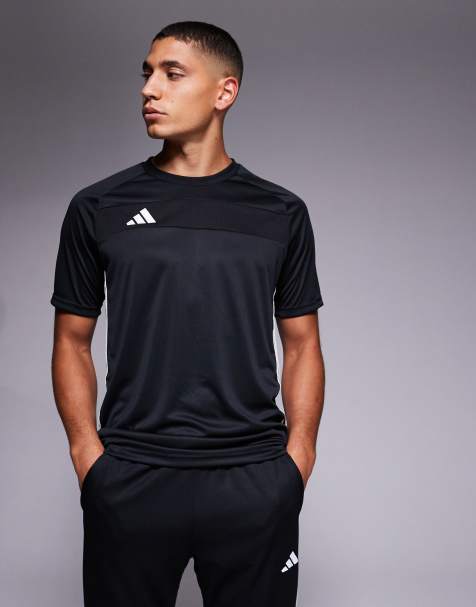 adidas Football Tiro jersey t-shirt in black