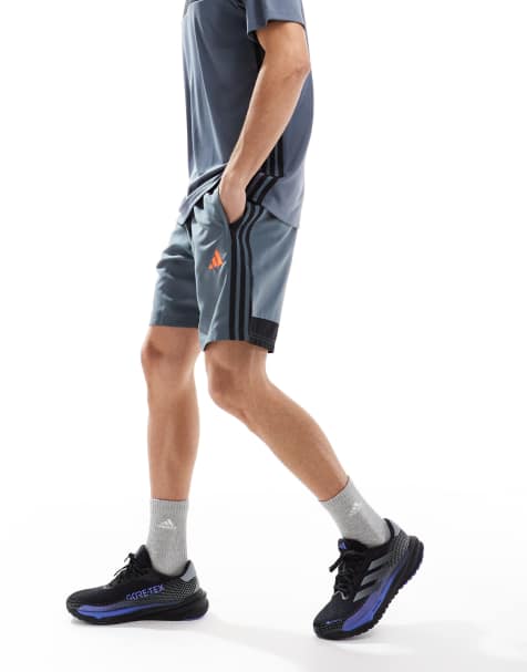 adidas - Football Trio Essentials - Pantaloncini color grigio e nero - view 1