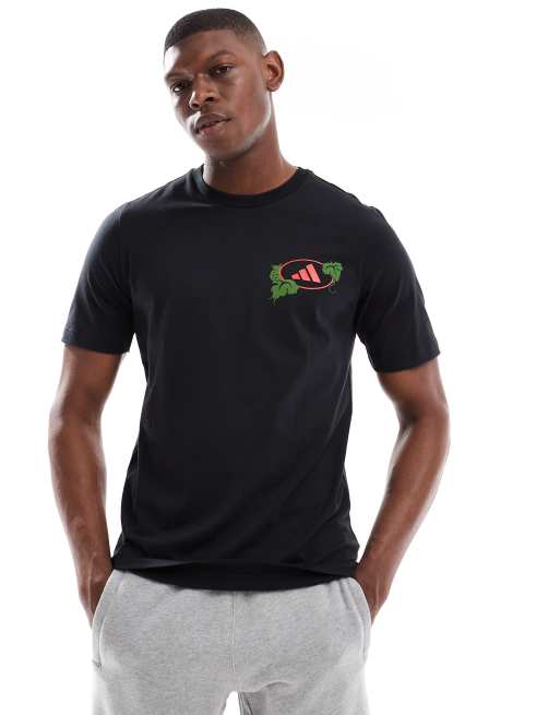 adidas Football Wiesn graphic tee in black, 2 of 4