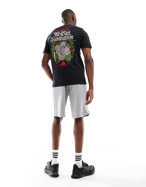 adidas Football Wiesn graphic tee in black, 4 of 4