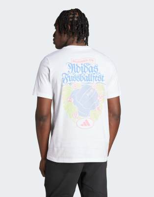 adidas Football Wiesn graphic tee in white  - view 1