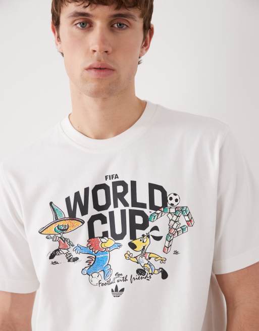 adidas Football World Cup 26 mascot t-shirt in white, 5 of 5