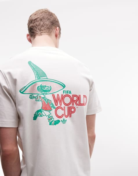 adidas Football – World Cup 86 Mascot – T-Shirt in Weiß - view 1