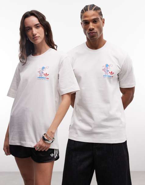 adidas Football World Cup France 98 mascot t-shirt in white