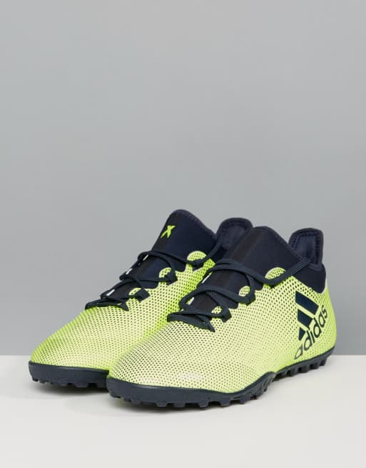 Adidas Football x 17.3 astro turf trainers in yellow cg3727