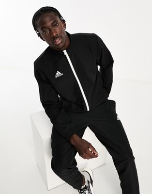 adidas Football zip jacket in black | ASOS