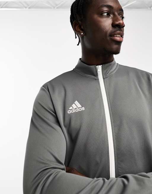 adidas Football zip jacket in grey | ASOS