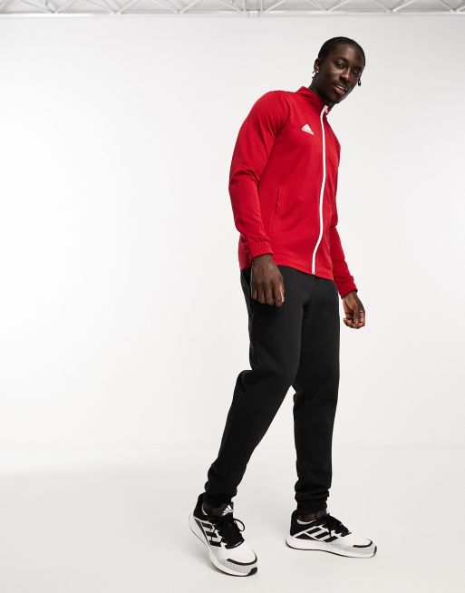 Adidas red tracksuit discount jacket