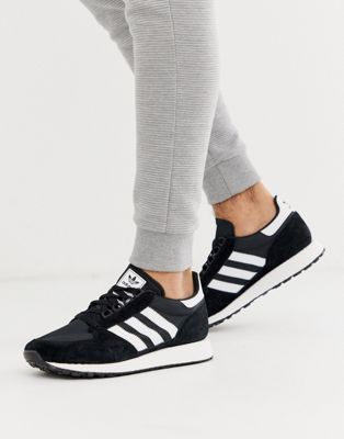 adidas forest grove trainer in black | ASOS