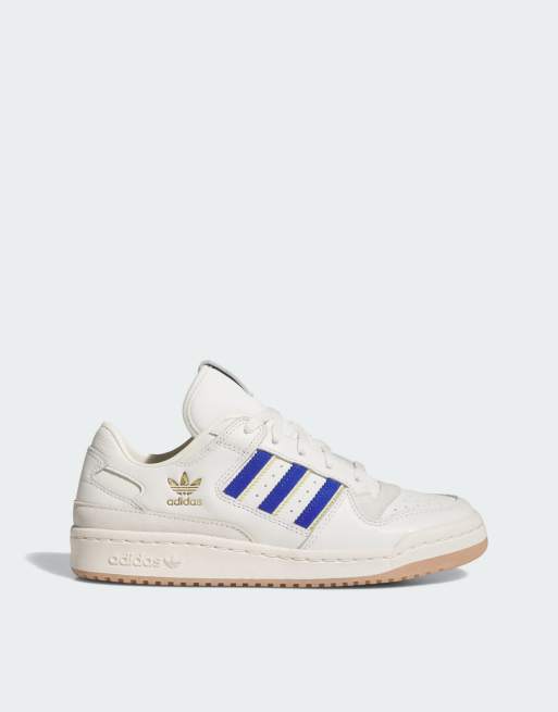 adidas - Forum Low CL - Sneakers i hvid/blå