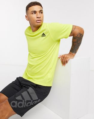 adidas – Freelift Sport Prime Lite – T-Shirt in Knallgelb