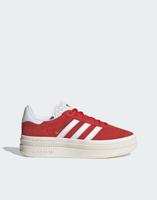 adidas Gazelle Bold Sneakers rosse