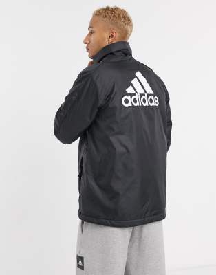 Adidas - Giacca nera con zip-Nero