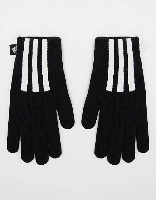  Gloves/adidas gloves with three stripes in black 