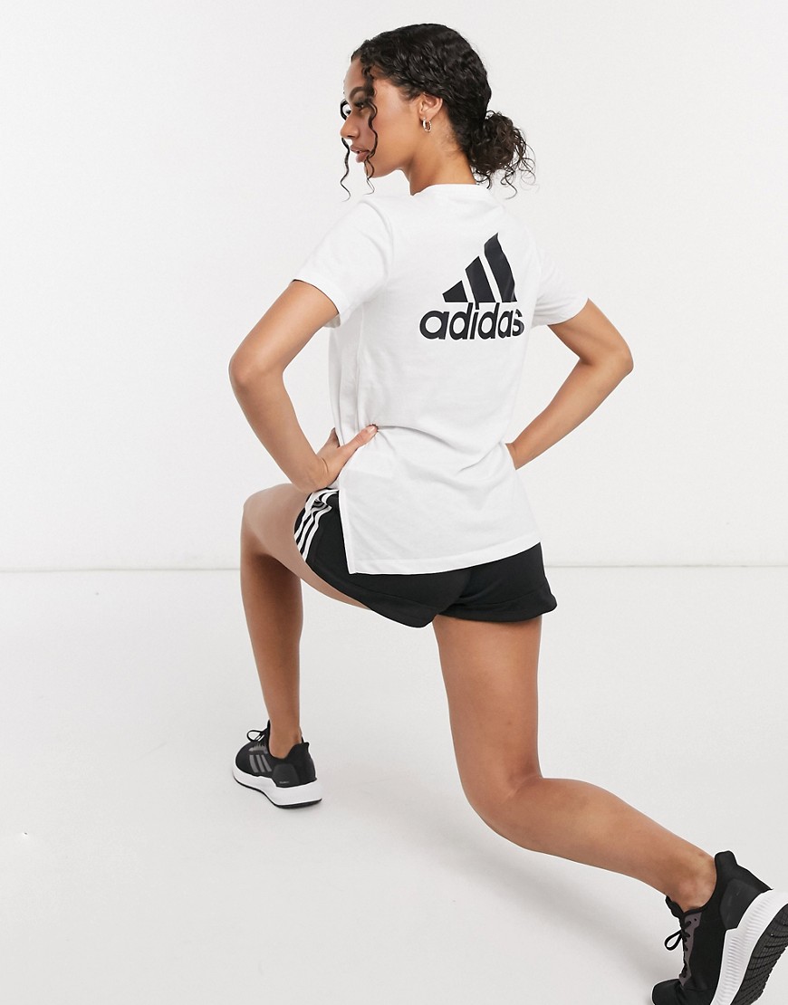 adidas Go-To t-shirt in white & black