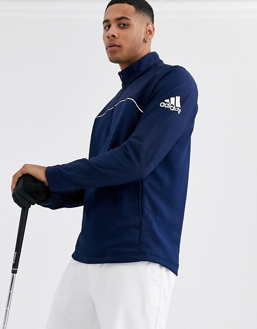 adidas Golf 1/4 zip jacket in navy