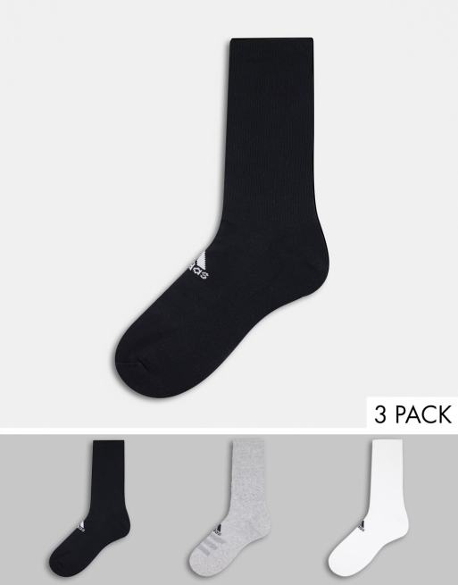 adidas Golf 3 pack crew socks in multi