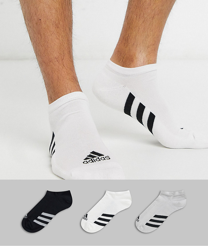 Adidas golf 3 pack no show socks in multi