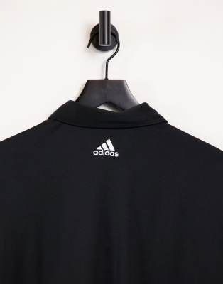 adidas 3 stripe golf shirt