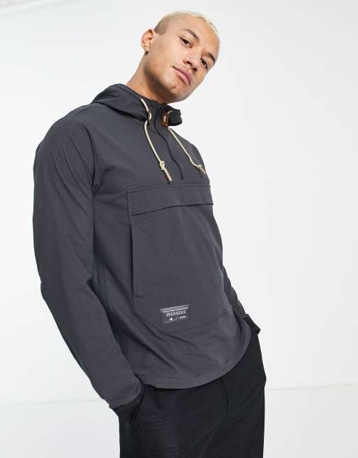 adidas Adicross 1/2-Zip Golf Anorak - Blue | Men's Golf | adidas US