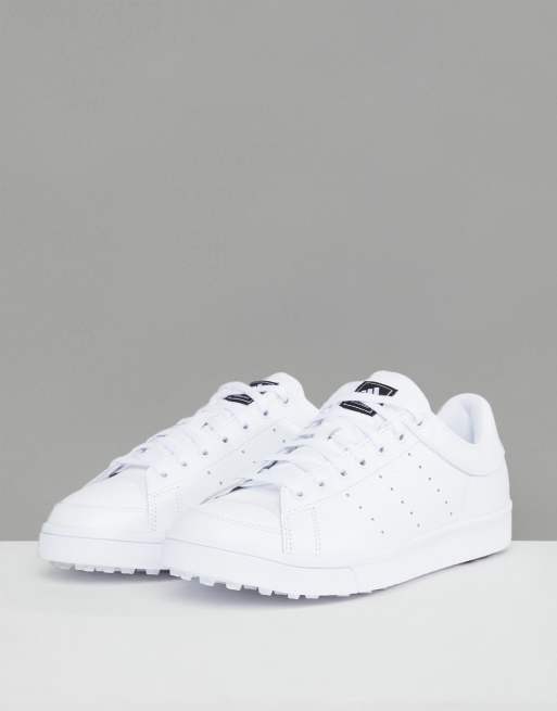 Adidas golf adicross 2024 classic leather shoes white