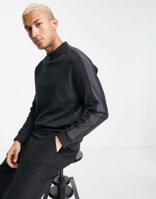 adidas Golf Adicross mock neck sweatshirt in black