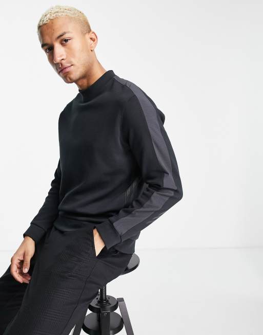 adidas Golf Adicross mock neck sweatshirt in black | ASOS