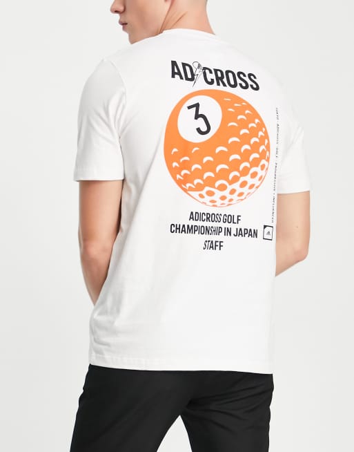 adidas Adicross LA T-Shirt - White H59053 - The Golfers Club