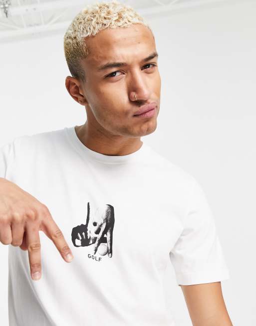 adidas Golf - Adicross - T-shirt avec imprimé Los Angeles au dos - Blanc, 3 de 4