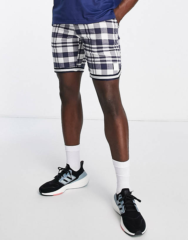adidas Golf - adicross the open check shorts in white