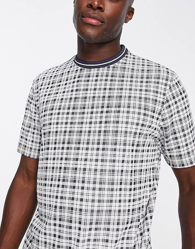 adidas Golf - adicross the open check t-shirt in white