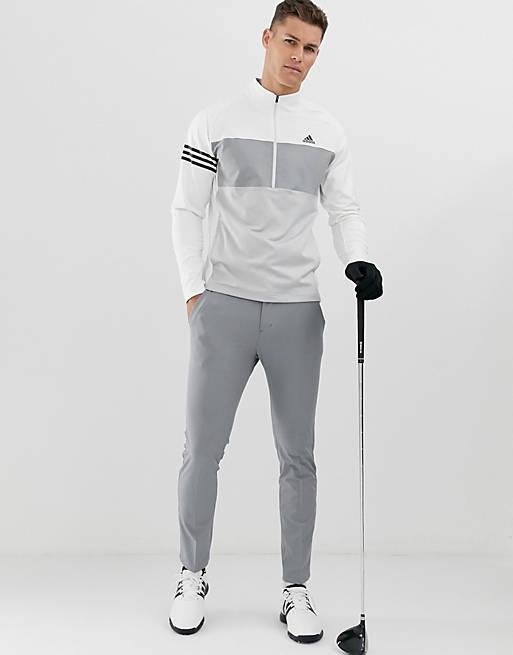 Metaphor Frown Regeneration adidas Golf Competition - Felpa con mezza zip bianca | ASOS